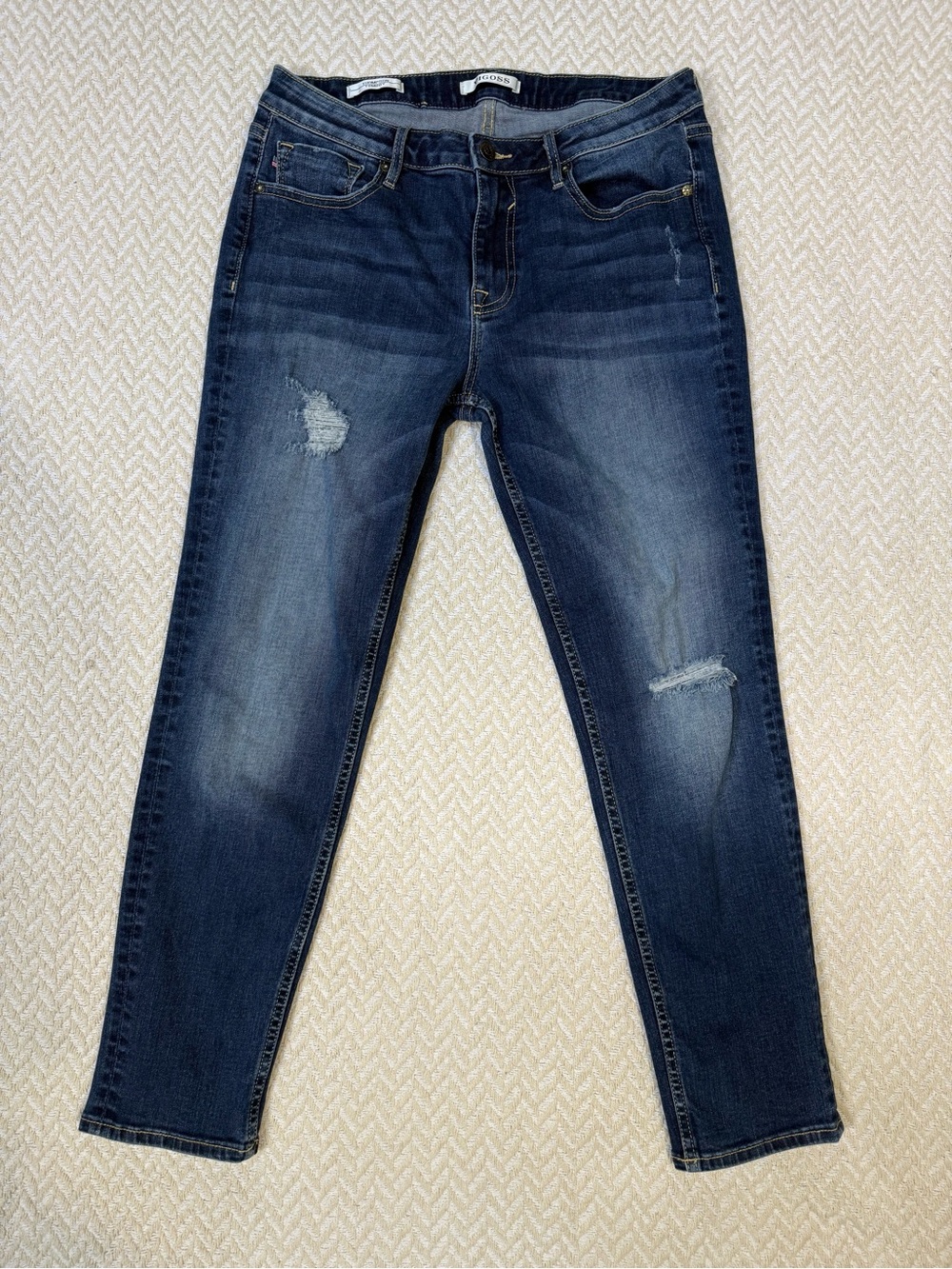 Vigoss Thompson Tomboy Distressed Skinny Jeans 30 P11572A - Picture 2 of 13